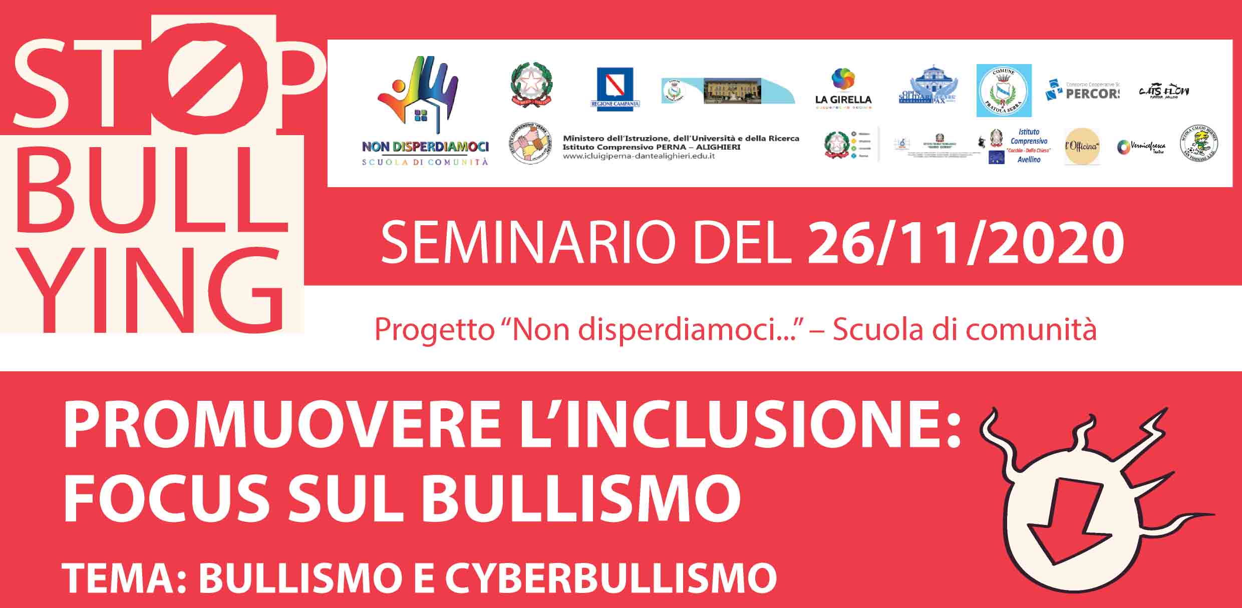 Seminario "Promuovere l'inclusione: Focus sul bullismo"