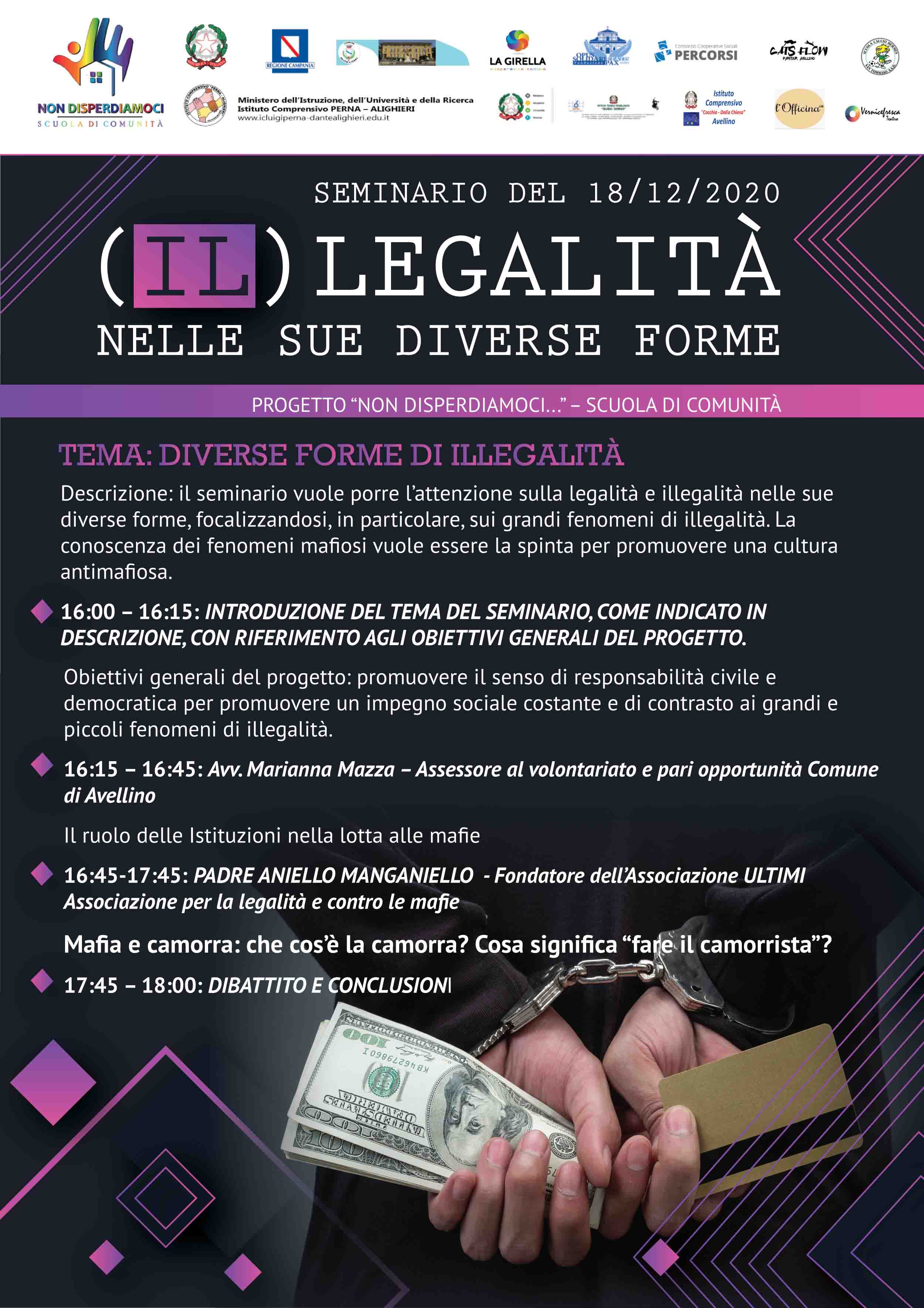 Seminario: "(IL)LEGALITA' NELLE SUE DIVERSE FORME